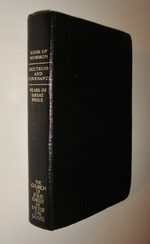 The Book of Mormon - Doctrine & Covenants - Pearl of Great Price BLACK LEATHER [