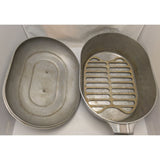 13 QT Wagner Ware 18" 4267-P Oval Roaster Lid Trivet Aluminum Vintage Pot Pan Cookware