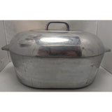 13 QT Wagner Ware 18" 4267-P Oval Roaster Lid Trivet Aluminum Vintage Pot Pan Cookware