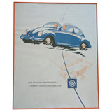 23"x29" One Million Volkswagens Modern Miracle Print  VW Beetle Bug Poster Framed Art