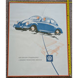 23"x29" One Million Volkswagens Modern Miracle Print  VW Beetle Bug Poster Framed Art