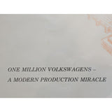 23"x29" One Million Volkswagens Modern Miracle Print  VW Beetle Bug Poster Framed Art