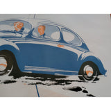 23"x29" One Million Volkswagens Modern Miracle Print  VW Beetle Bug Poster Framed Art