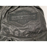 Large Women's Harley-Davidson Genuine Leather Gloves Black Size L CA 03402