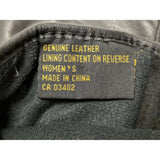 Large Women's Harley-Davidson Genuine Leather Gloves Black Size L CA 03402