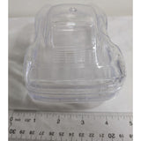 6.5" Clear Porsche 959 Plastic Mold Candy Container Transparent Storage Box 1980s Coupe