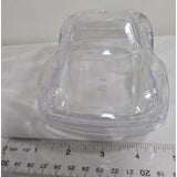 6.5" Clear Porsche 959 Plastic Mold Candy Container Transparent Storage Box 1980s Coupe