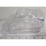 6.5" Clear Porsche 959 Plastic Mold Candy Container Transparent Storage Box 1980s Coupe