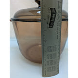 3.5L Corning Pyrex Vision Ware Amber Glass Pot Pan Soup Stew Stock Dutch Oven Cookware France