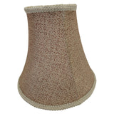 8x10" Bell Table Lampshade Beige Woven Textured Fabric Vintage