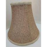 8x10" Bell Table Lampshade Beige Woven Textured Fabric Vintage