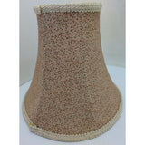 8x10" Bell Table Lampshade Beige Woven Textured Fabric Vintage