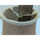 8x10" Bell Table Lampshade Beige Woven Textured Fabric Vintage