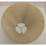 8x10" Bell Table Lampshade Beige Woven Textured Fabric Vintage