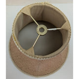 8x10" Bell Table Lampshade Beige Woven Textured Fabric Vintage