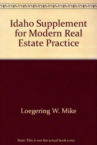 Idaho Supplement for Modern Real Estate Practice Heist, R. Gail; Real Estate Edu