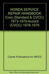 HONDA SERVICE REPAIR HANDBOOK Civic (Standard & CVCC) 1973-1979 Accord (CVCC) 19