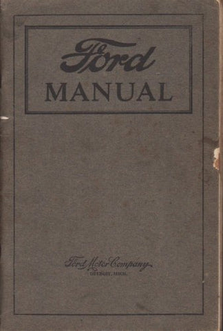 Ford Manual: For Owners and Operators of Ford Cars and Trucks [Paperback] No Aut