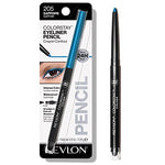Pencil Eyeliner by Revlon, ColorStay Eye Makeup with Built-in Sharpener, Waterproof, Smudgeproof, Longwearing with Ultra-Fine Tip, 205 Sapphire, 0.01 Oz