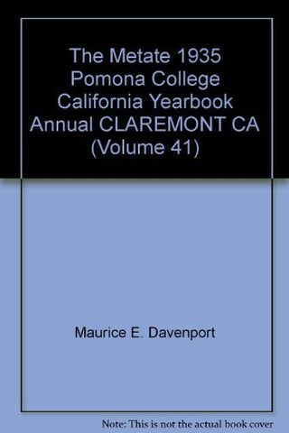 The Metate 1935 Pomona College California Yearbook Annual CLAREMONT CA (Volume 4