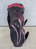Ping Faith Golf Bag Carry Ladies Pink Black 14 Way Divider 7 Zippers