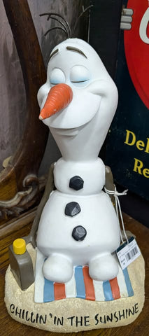 15" Disney Frozen Olaf “Chillin In The Sunshine” Statue Wood International Inc