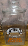 Seyfert's Original Butter Pretzel Clear Glass Jar 13" Tall