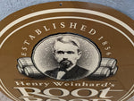 Root Beer Henry Weinhard Sign Tin Modern 33X26 metal repo Draught Style Head Rootbeer
