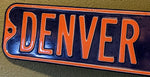 36" X 6" Metal Denver Broncos Dr Street Sign Football NFL Drive