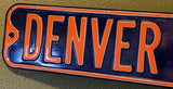 36" X 6" Metal Denver Broncos Dr Street Sign Football NFL Drive
