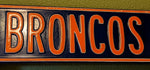 36" X 6" Metal Denver Broncos Dr Street Sign Football NFL Drive