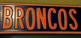 36" X 6" Metal Denver Broncos Dr Street Sign Football NFL Drive