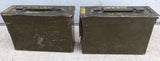 2 Metal Cartridge Ammo Box 7.62 MM Military Green 200 CTGS 7.62MM M13 M62-4 M80