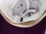 The Lodge At Palisades Creek Irwin Idaho Purple Ouray Snapback Fishing Hat Baseball Cap Stain AS-IS