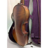 Antique AS 1/2 Czechoslovakia Violin Tiger Flame Maple Antonius Stradivarius Cremonensis anno 1722 Bow Case