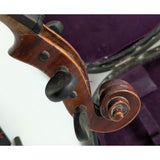 Antique AS 1/2 Czechoslovakia Violin Tiger Flame Maple Antonius Stradivarius Cremonensis anno 1722 Bow Case