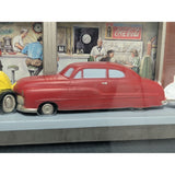 NOS 1950s Hot Rod Fountain Shop New Haven Family Drive-In Wall Clock Plastic Battery-Powered Retro 3D Scene