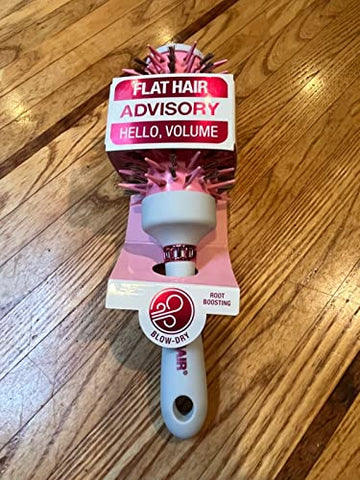 Blow-Dry Boar & Nylon Bristles Round Hair Brush for Flat Thin Limp Hair