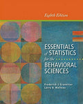 Essentials of Statistics for the Behavioral Sciences Gravetter, Frederick J and