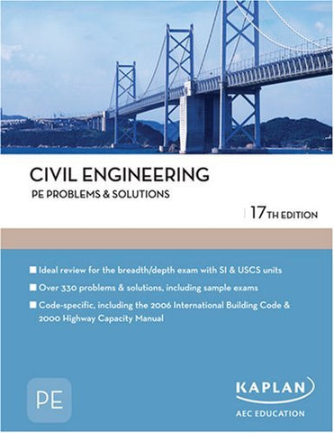 Civil Engineering PE Problems & Solutions [Paperback] Banks, James; Das, Braja M