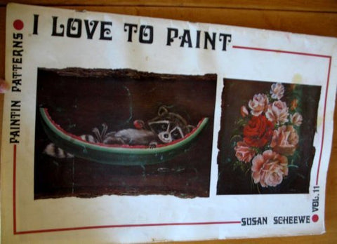 I Love to Paint (paintin patterns, 11) [Paperback] Susan Scheewe
