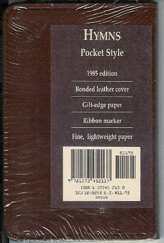Pocket Sized Leather Hymn Book - Hymns of the Church of Jesus Christ of Latter-D