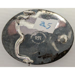 "E" Initial Kid Lady Montana Silversmiths Columbus Western Belt Buckle Silver Pl