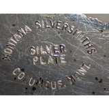 "E" Initial Kid Lady Montana Silversmiths Columbus Western Belt Buckle Silver Pl