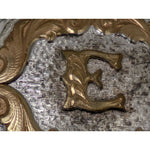 "E" Initial Kid Lady Montana Silversmiths Columbus Western Belt Buckle Silver Pl