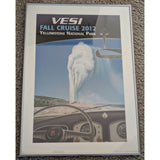 Framed 15x21 VESI 2012 Fall Cruise VW Yellowstone National Park Poster Lantern Press Paper