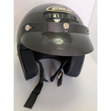 CKX Anyng VG-200 Black Motorcycle Helmet Large L Open Face