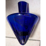 Decanter Cobalt Blue Czech Bohemian Crystal Mushroom Paperweight Noble Excellence Poland ?