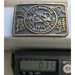 1974 Rocky Mountain Master Mechanics Assn Belt Buckle Anacortes Brass Works Ltd