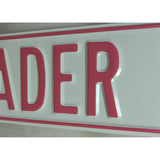 Pink 36 X 6 Cheerleader St Metal Steel Street Sign School Wall Art White Back